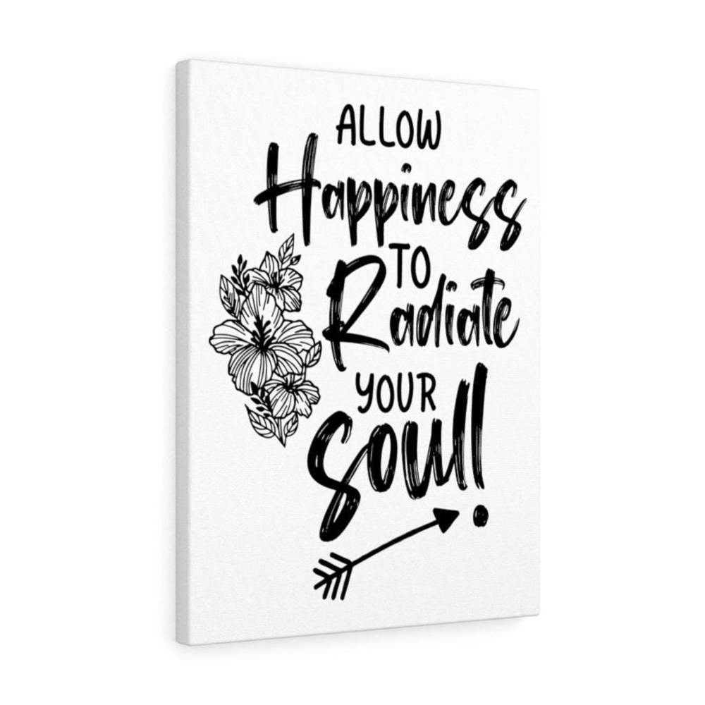 Scripture Sign  Happiness To Radiate Bible Verse Canvas Christian Wall Art Read